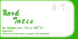 mark totis business card